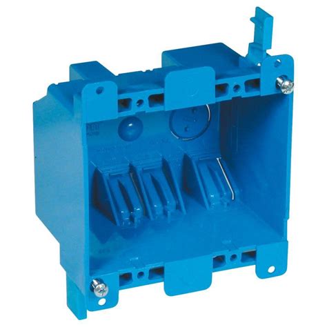 electric box plastic 2gang|shallow 2 gang outlet box.